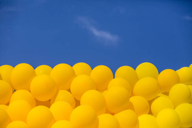Bunch of colorful balloons background