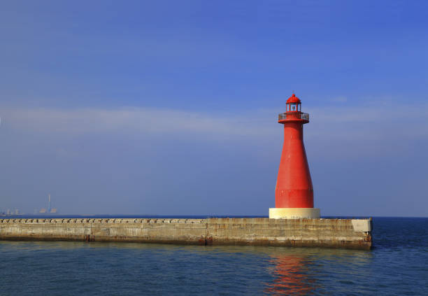 istock Taichung Harbor Red Lighthouse Taiwan 1273280784
