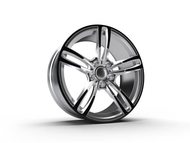 istock Automobile, aluminum disc. Isolated on white background. 3D rendering illustration. 1273281716