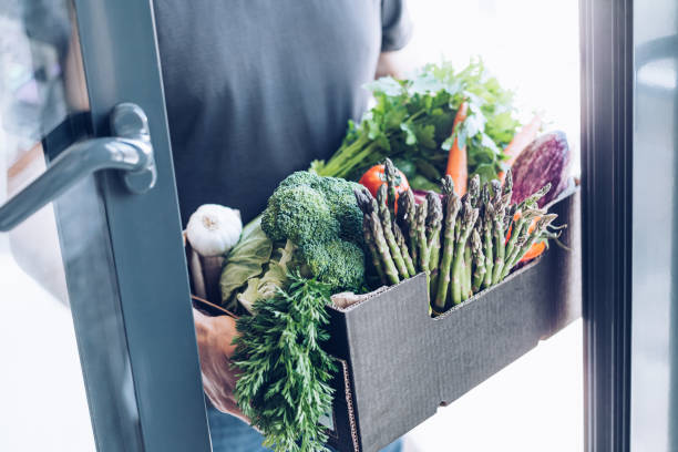 istock Fresh organic greens and vegetables delivery 1273284710