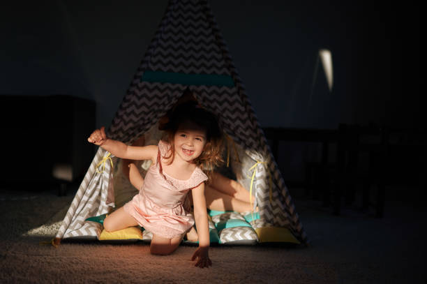 istock Hiding in the tent with my mother 1273285197