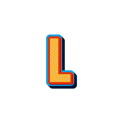 Image Lette Comic Vector 3d Font Lette On White Background Stock Illustration ...
