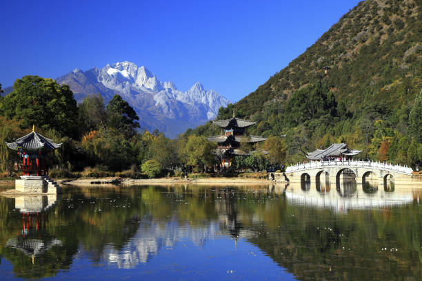 istock Yunnan Lijiang Black Dragon Pool reflection 1273293004