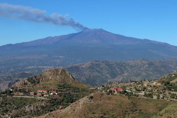 istock Castelmola - Etna smoke in the morning 1273300239