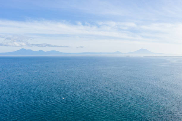 istock Sea and cloudy sky divided by horizon. 1273305567