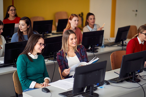 Classrom with students on lecture