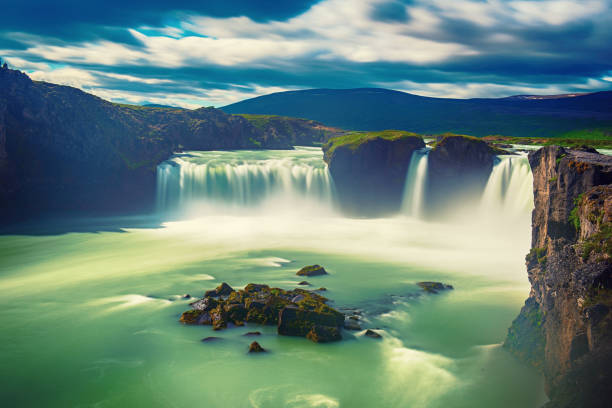 Photo of Godafoss waterfall in Iceland