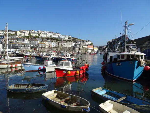 Mevagissey harbour Cornwall