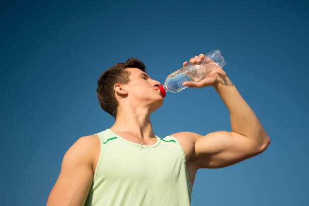 istock Bodybuilder with muscular hands muscles biceps, triceps. 1273307409