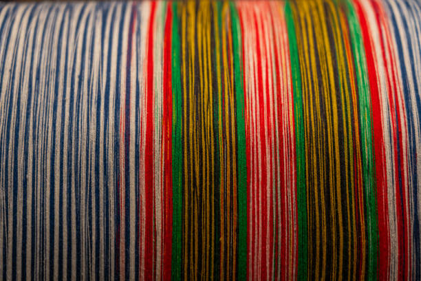 colorful cotton thread background - vibrant color new traditional culture saturated color imagens e fotografias de stock