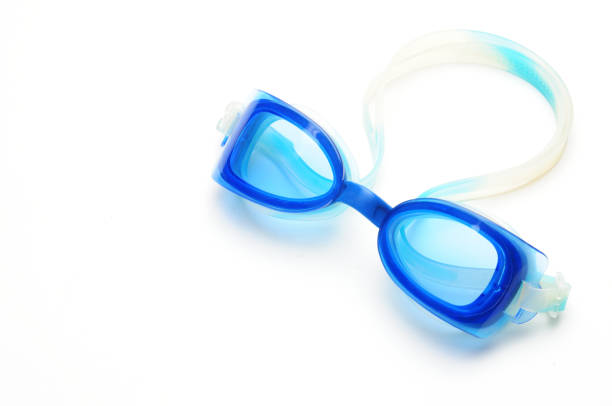 istock Swimming goggles on a white background 1273317887