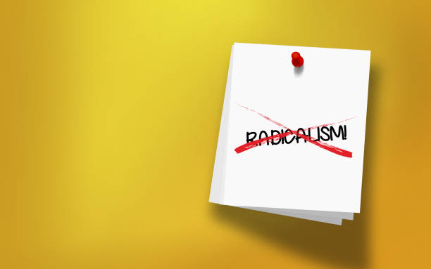 istock Radicalism Message Cross On White Sticky Note Paper 1273318036