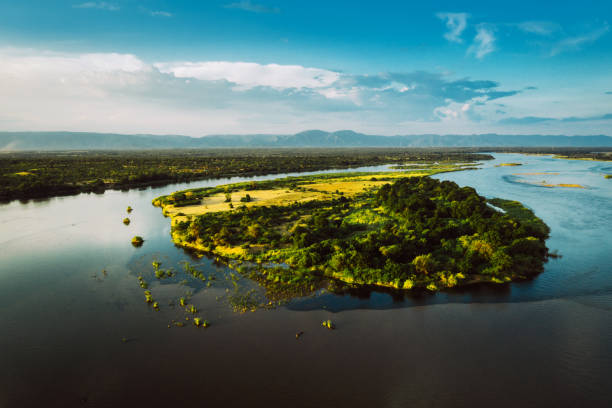 istock Aerial View over the Zambezi River, Zambia 1273321721