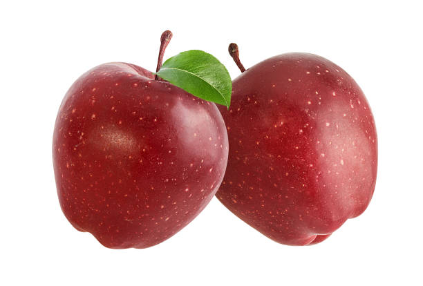 istock Red apples isolated on white background with clipping path 1273325085