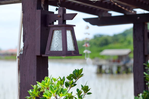 istock Wooden lantern at coast in Rayong 1273325098