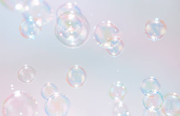 istock Colorful rainbow soap bubbles float in the air. 1273330450