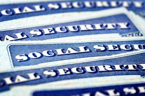 istock Social Security Cards for Elder Care old age income 1273331535