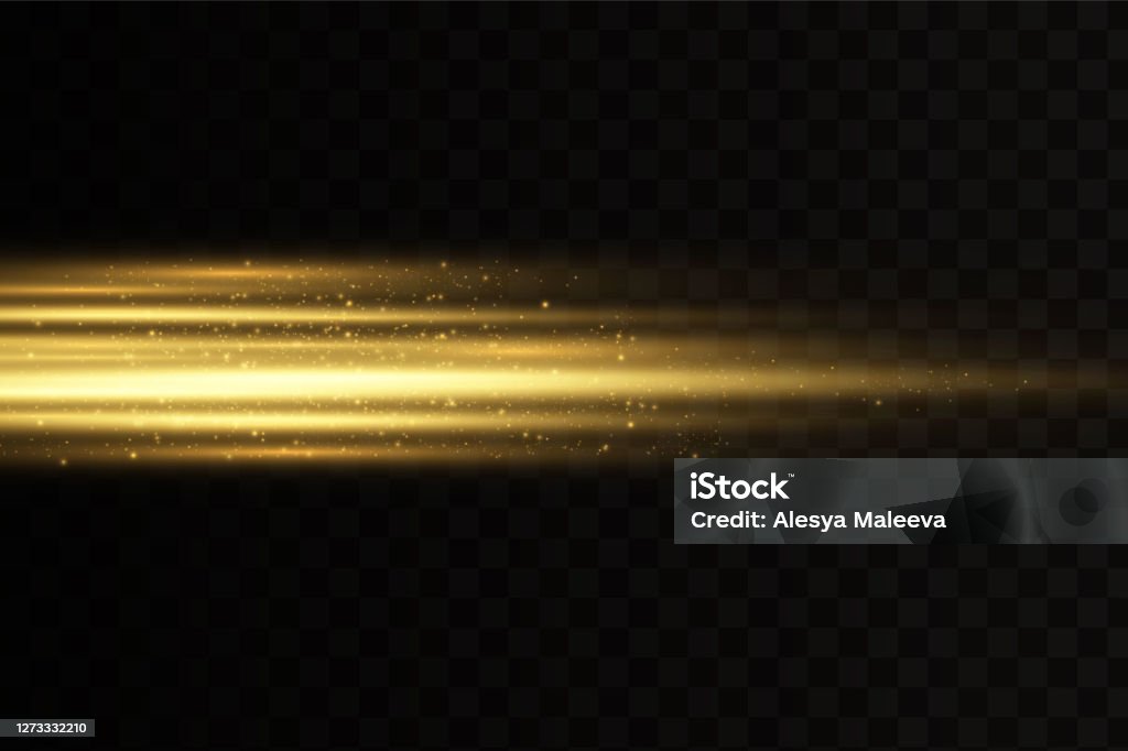 Golden Led Effect Stylish Golden Light Effect Stock Illustration - Download Image Now ...