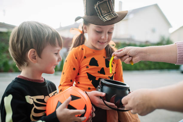 istock Children celebrating Halloween2 1273334389