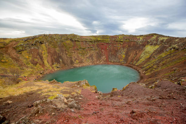 istock Kerid crater lake in Iceland 1273334394