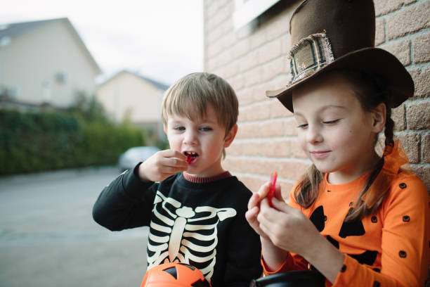 istock Children celebrating Halloween in autumn 1273334498