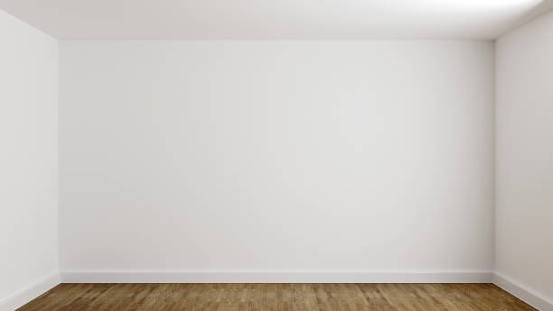 Background white wall room in new house