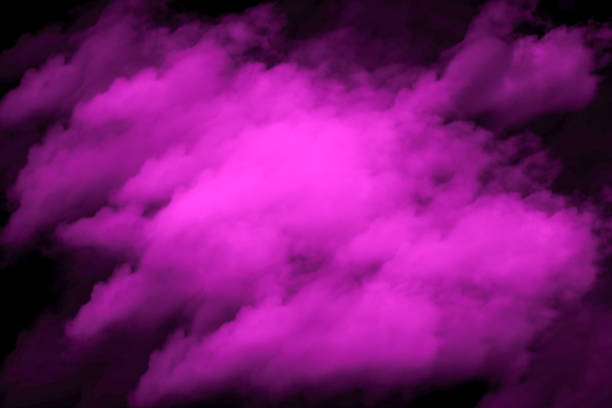 istock Pink smoke on a black background 1273335871