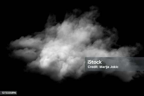 White Smoke On A Black Background Stock Photo - Download Image Now - Cloud - Sky, Cloudscape, Smoke - Physical Structure