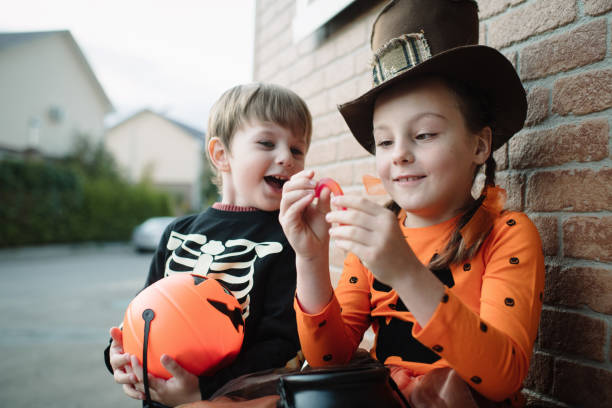 istock Children celebrating Halloween in autumn 1273336710