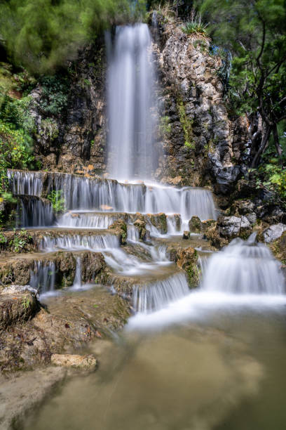 istock long exposure image of a waterfall in public parc in genua, italy 1273337745