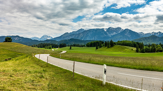 The transfaragasan road in the carpathian of romania