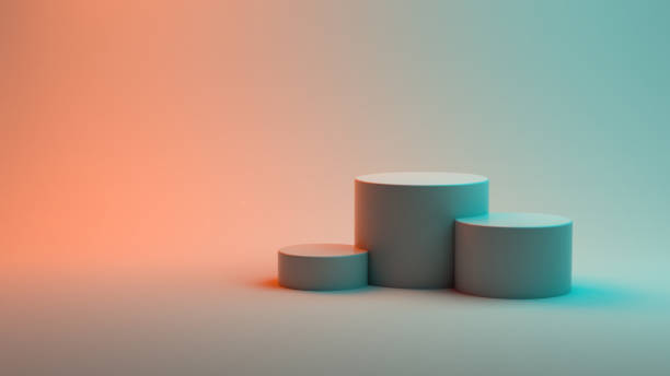 istock Empty Pedestal, Product Stand, Podium on Coloreful Background 1273346356