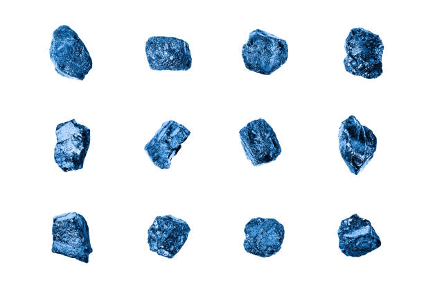 istock Dark blue gem stones set white background isolated closeup, raw sapphire gemstones collection, group shiny quartz rocks, rough amethyst, brilliant crystals, natural mineral samples, jewelry production 1273346865