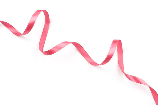 istock beautiful pink satin curly ribbon isolated on white background 1273355118