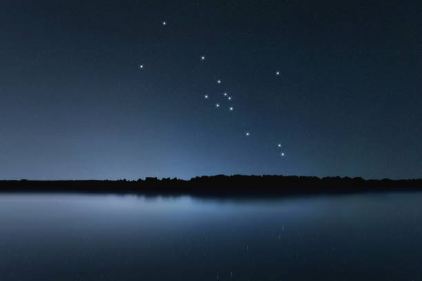 istock Taurus star constellation, Night sky, Cluster of stars, Deep space, Bull constellation 1273355129