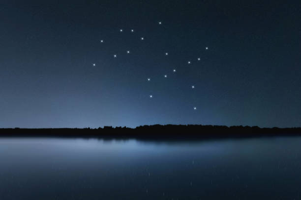 istock Gemini star constellation, Night sky, Cluster of stars, Deep space, Castor & Pollux, Twins constellation 1273355235
