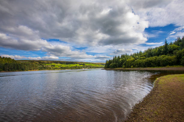 Pontsticill Reservoir in South Wales, UK A view of the beautiful Pontsticill Reservoir located on the Taf Fechan in South Wales, UK. merthyr tydfil stock pictures, royalty-free photos & images