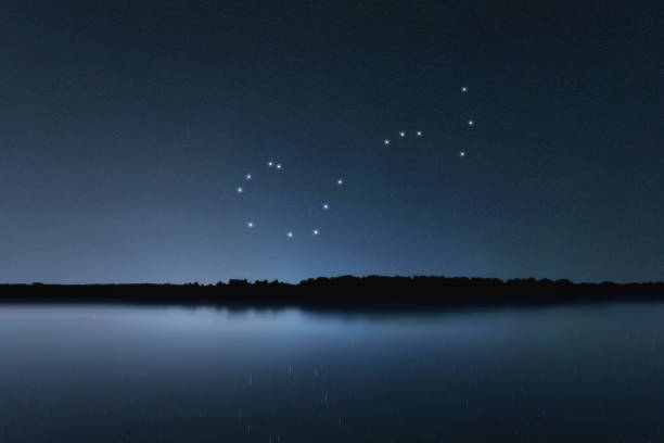 istock Scorpius star constellation, Night sky, Cluster of stars, Deep space, Scorpion Constellation 1273357246