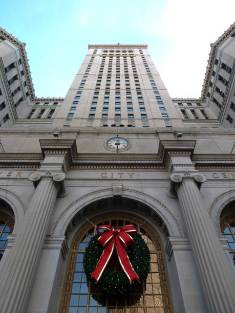 istock Christmas at Cleveland Terminal Tower 1273357406