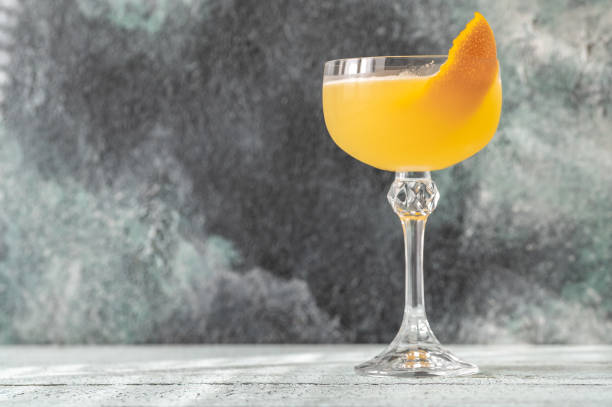 Glass of Bee's Knees cocktail
