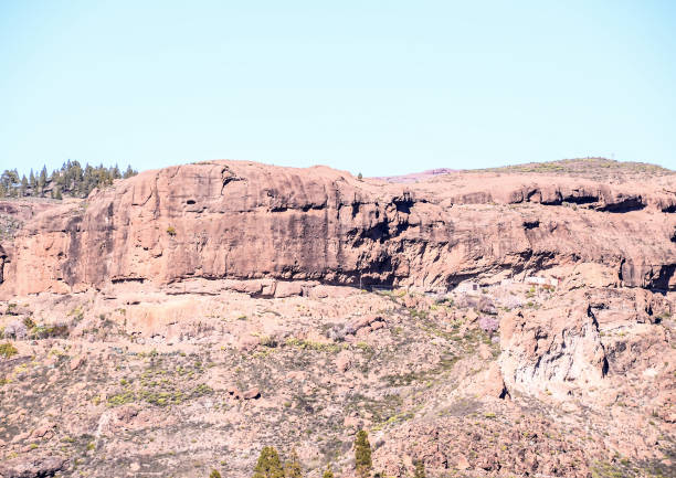 Volcanic Rock Basaltic Formation in Gran Canaria Canary Islands