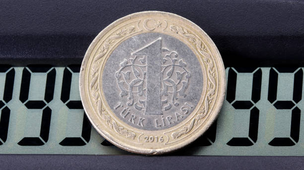 istock one Turkish lira coin and calculator 1273360106
