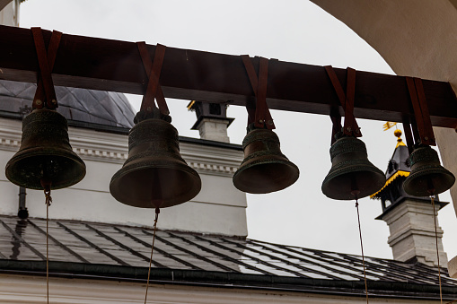 Close-up of orthodox church bells