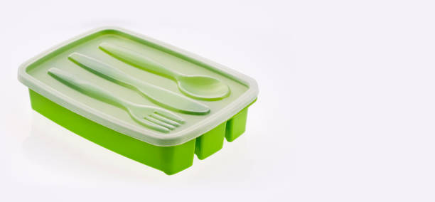 istock Plastic container with lid to store cutlery 1273361720