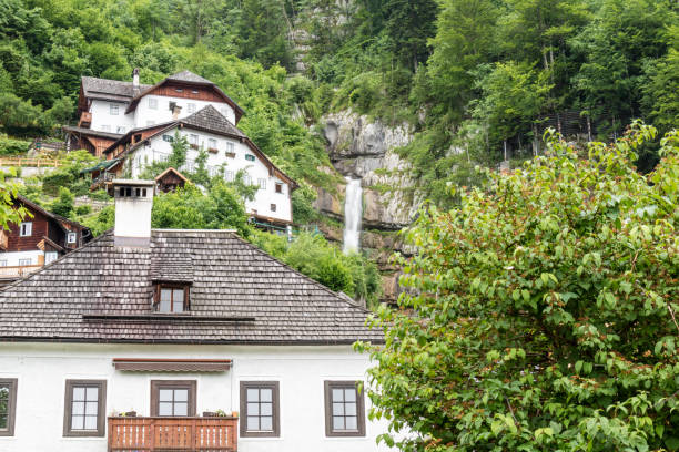 istock Hallstatt small town as postcard view on lake side 1273363881