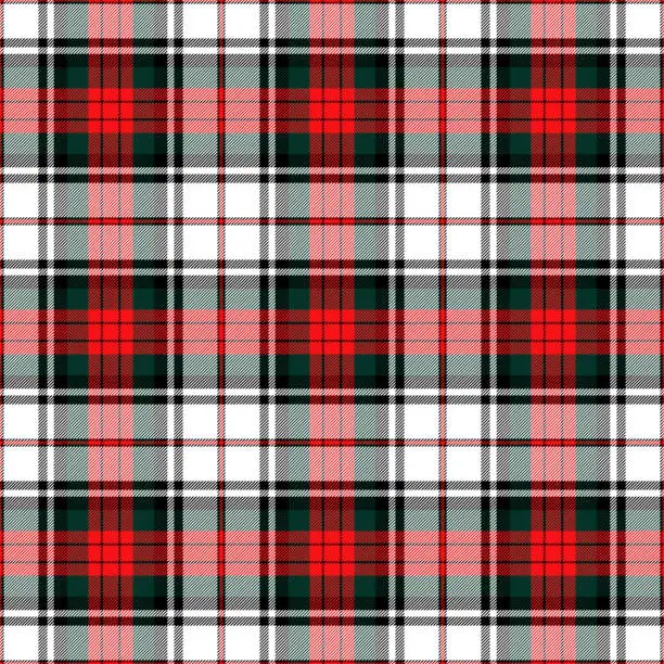 Vector illustration of MacDuff Dress Modern Tartan Seamless Pattern