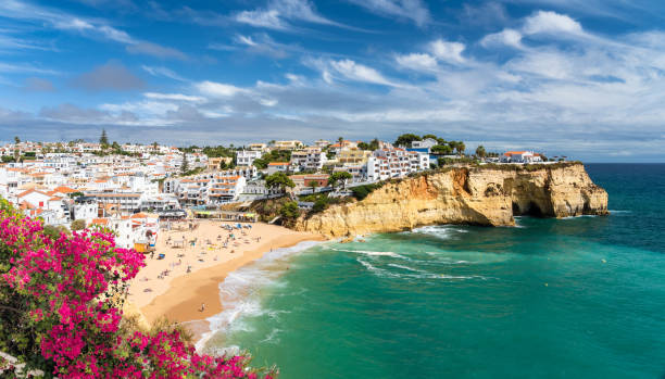 istock Landscape with beach in Carvoeiro town 1273387923