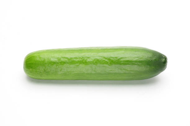 istock Ripe cucumber on a white background 1273388519