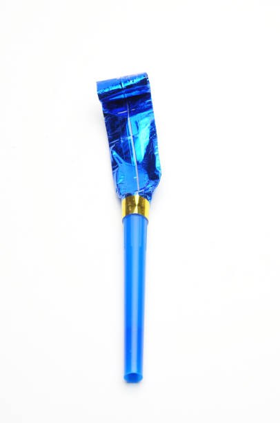 istock Air whistles for carnivals on white background 1273388670