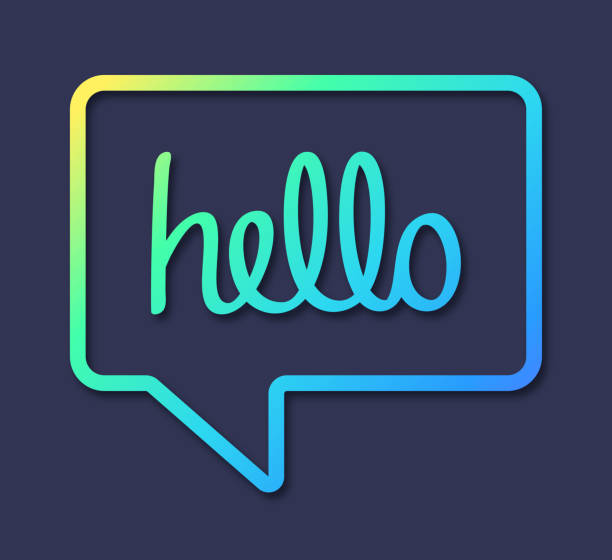 hello smsing czatowanie dyskusja mowa bubble - gossip speech speech bubble text messaging stock illustrations